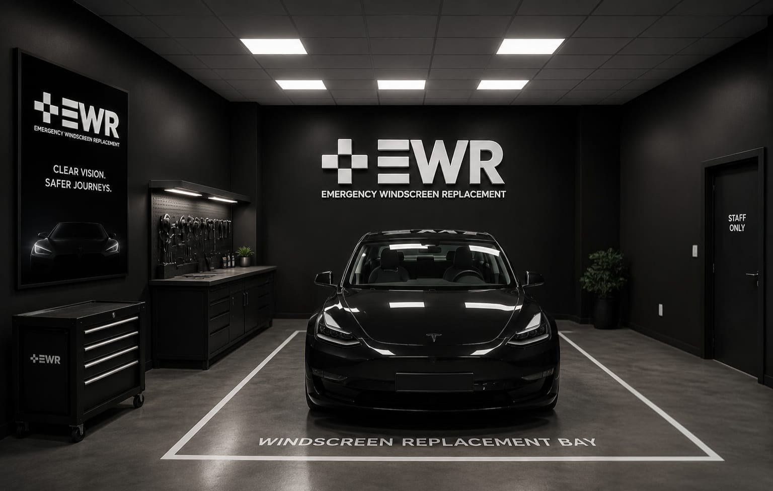 Professional windscreen replacement in our workshop